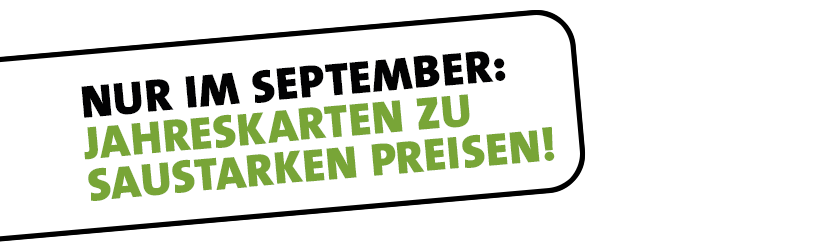 Wilde Wildnis-Wochen im September: Jahreskarten zu günstigen Preisen!